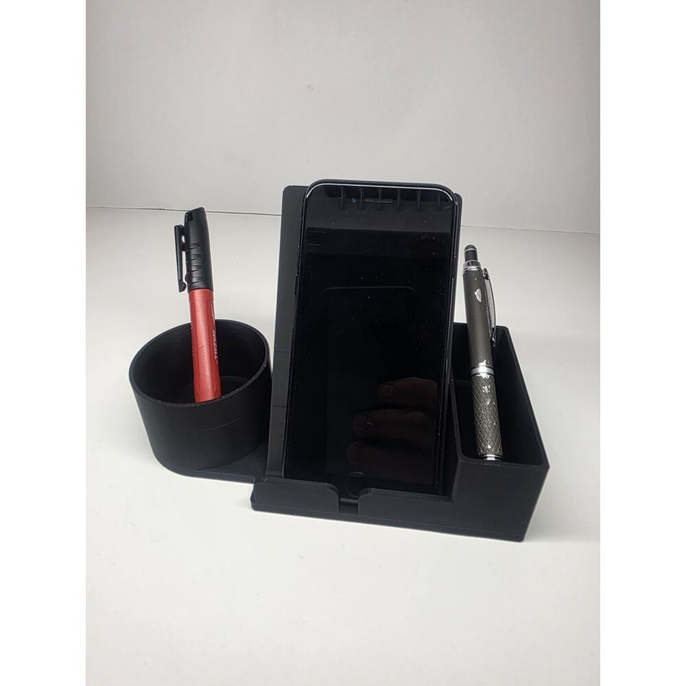 Desktop Organizer w/ Phone Stand | Pen Holder Desk Caddy | Office Organizer